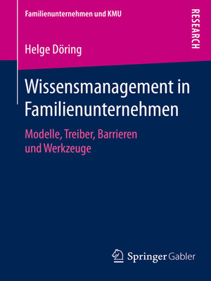 cover image of Wissensmanagement in Familienunternehmen